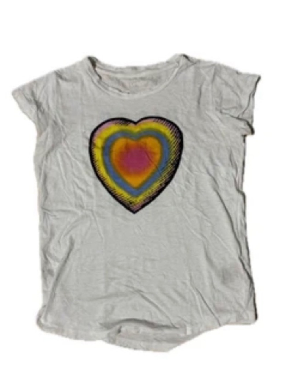 Zadig & Voltaire  Women's White Heart Graphic T-Shirt Size S